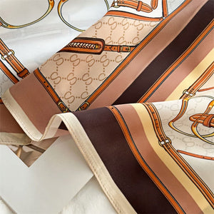 MaraSilk Pure Mulberry Silk Scarf - Square Crepe Satin MS121