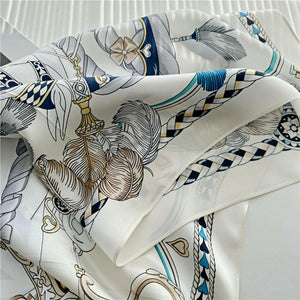 MaraSilk Pure Mulberry Silk Scarf - Square Crepe Satin MS122