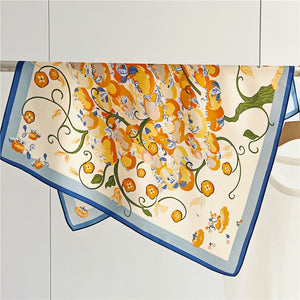 MaraSilk Pure Mulberry Silk Scarf - Square Crepe Satin MS123