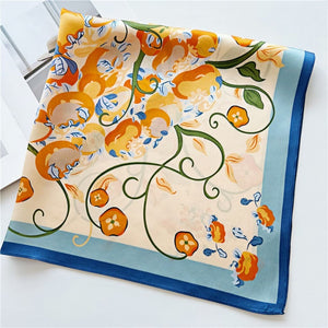 MaraSilk Pure Mulberry Silk Scarf - Square Crepe Satin MS123