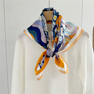 MaraSilk Pure Mulberry Silk Scarf - Square Crepe Satin MS124