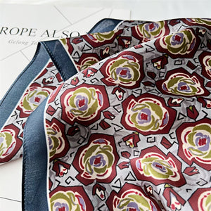 MaraSilk Pure Mulberry Silk Scarf - Square Crepe Satin MS125