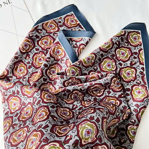 MaraSilk Pure Mulberry Silk Scarf - Square Crepe Satin MS125