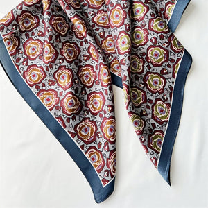 MaraSilk Pure Mulberry Silk Scarf - Square Crepe Satin MS125