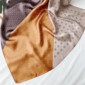 MaraSilk Pure Mulberry Silk Scarf - Square Crepe Satin MS126