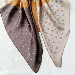 MaraSilk Pure Mulberry Silk Scarf - Square Crepe Satin MS126