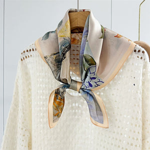 MaraSilk Pure Mulberry Silk Scarf - Square Crepe Satin MS127 25" x 25" MS12701