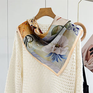 MaraSilk Pure Mulberry Silk Scarf - Square Crepe Satin MS127