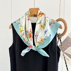 MaraSilk Pure Mulberry Silk Scarf - Square Crepe Satin MS128 25" x 25" MS12801