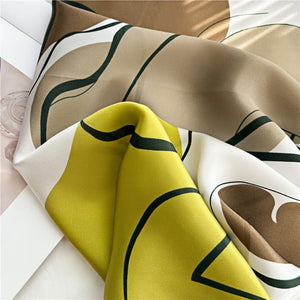 MaraSilk Pure Mulberry Silk Scarf - Square Crepe Satin MS129