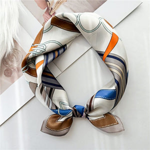 MaraSilk Pure Mulberry Silk Scarf Square Crepe Satin MS13-1