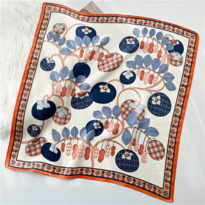 MaraSilk Pure Mulberry Silk Scarf Square Crepe Satin MS13-10