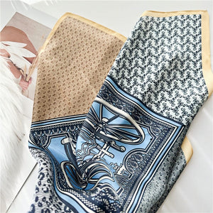 MaraSilk Pure Mulberry Silk Scarf Square Crepe Satin MS13-22