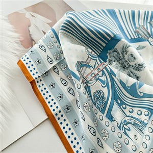 MaraSilk Pure Mulberry Silk Scarf Square Crepe Satin MS13-28