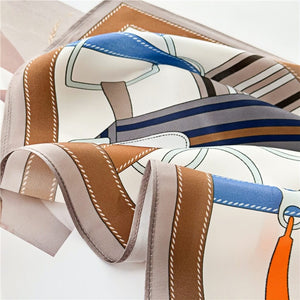 MaraSilk Pure Mulberry Silk Scarf Square Crepe Satin MS13-4