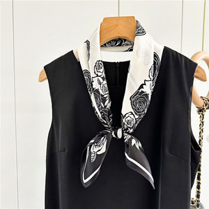 MaraSilk Pure Mulberry Silk Scarf - Square Crepe Satin MS130