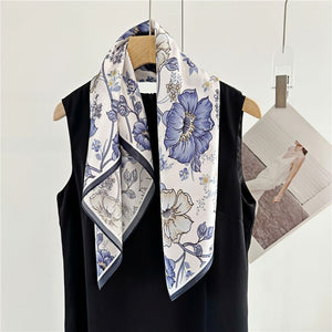 MaraSilk Pure Mulberry Silk Scarf - Square Crepe Satin MS131