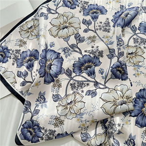 MaraSilk Pure Mulberry Silk Scarf - Square Crepe Satin MS131