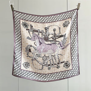 MaraSilk Pure Mulberry Silk Scarf - Square Crepe Satin MS133