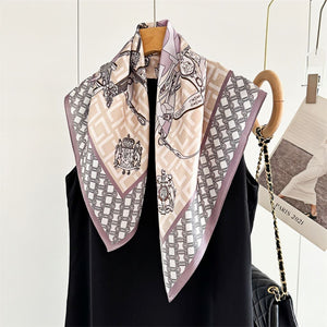 MaraSilk Pure Mulberry Silk Scarf - Square Crepe Satin MS133