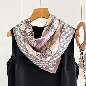 MaraSilk Pure Mulberry Silk Scarf - Square Crepe Satin MS133