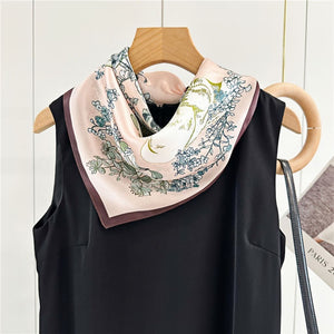 MaraSilk Pure Mulberry Silk Scarf - Square Crepe Satin MS134