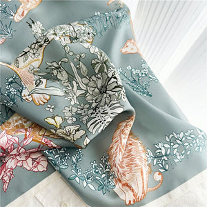 MaraSilk Pure Mulberry Silk Scarf - Square Crepe Satin MS134