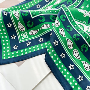 MaraSilk Pure Mulberry Silk Scarf - Square Crepe Satin MS136