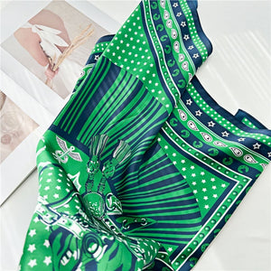 MaraSilk Pure Mulberry Silk Scarf - Square Crepe Satin MS136