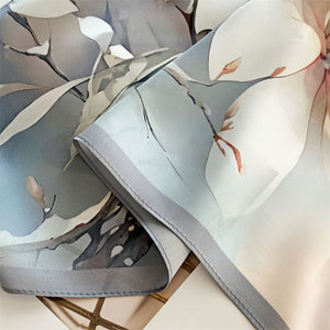 MaraSilk Pure Mulberry Silk Scarf - Square Crepe Satin MS137