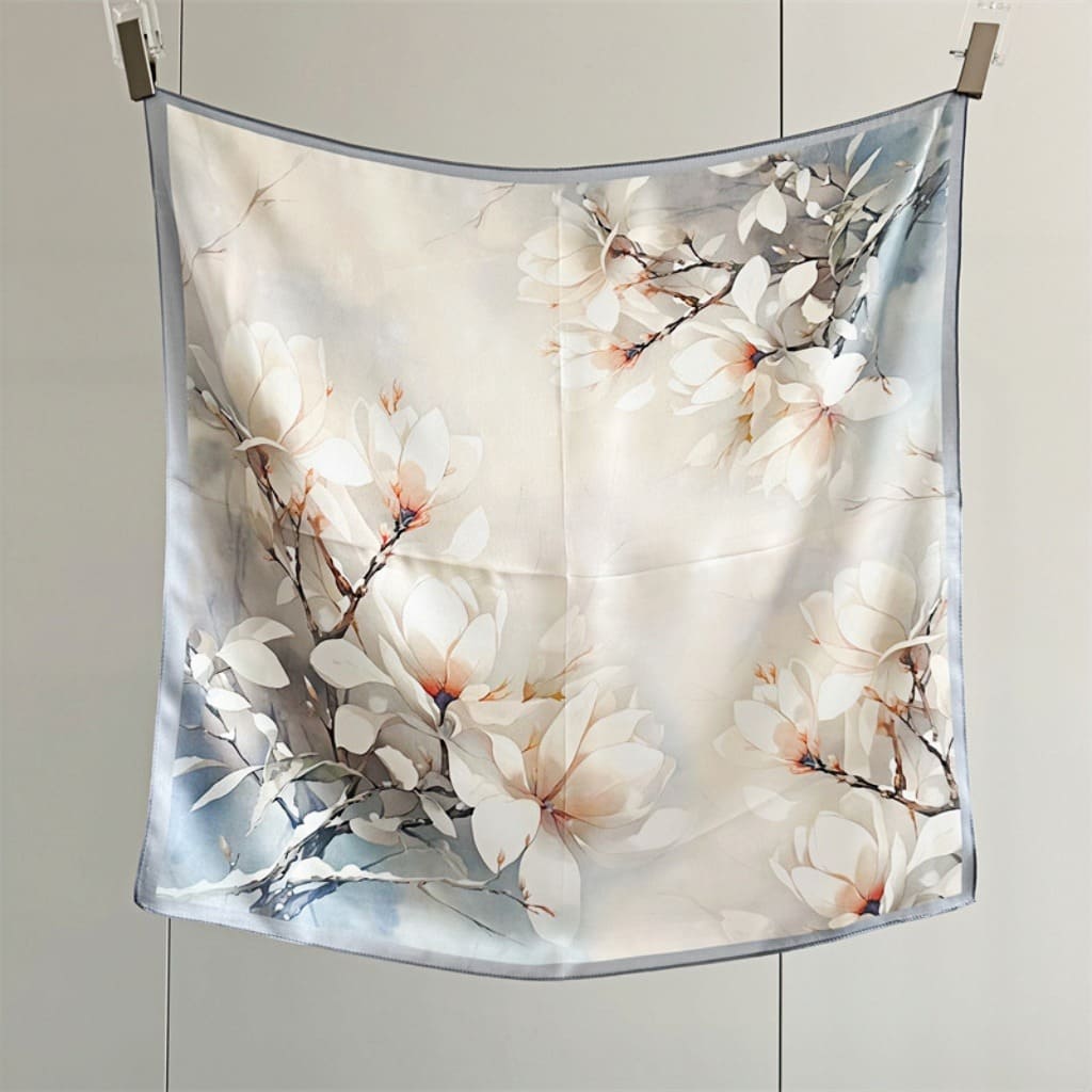 MaraSilk Pure Mulberry Silk Scarf - Square Crepe Satin MS137
