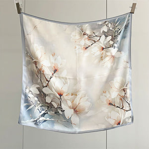 MaraSilk Pure Mulberry Silk Scarf - Square Crepe Satin MS137