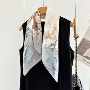 MaraSilk Pure Mulberry Silk Scarf - Square Crepe Satin MS137