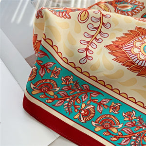 MaraSilk Pure Mulberry Silk Scarf - Square Crepe Satin MS138