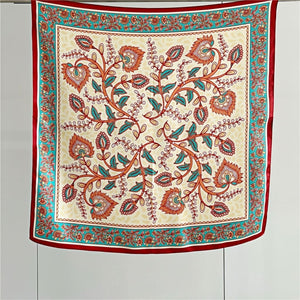 MaraSilk Pure Mulberry Silk Scarf - Square Crepe Satin MS138