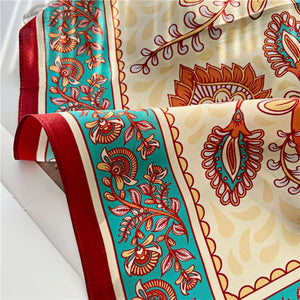 MaraSilk Pure Mulberry Silk Scarf - Square Crepe Satin MS138