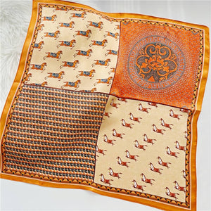 MaraSilk Pure Mulberry Silk Scarf Square Crepe Satin MS14-24