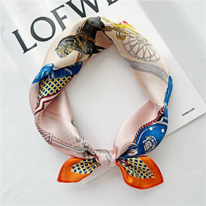 MaraSilk Pure Mulberry Silk Scarf Square Crepe Satin MS14-45