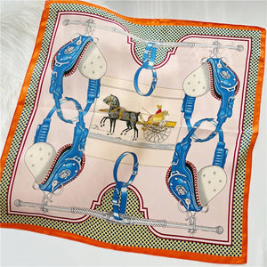 MaraSilk Pure Mulberry Silk Scarf Square Crepe Satin MS14-48