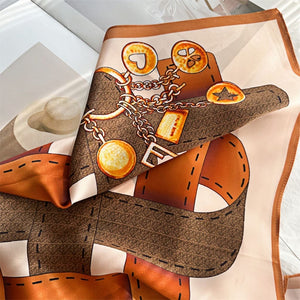 MaraSilk Pure Mulberry Silk Scarf - Square Crepe Satin MS140