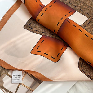 MaraSilk Pure Mulberry Silk Scarf - Square Crepe Satin MS140