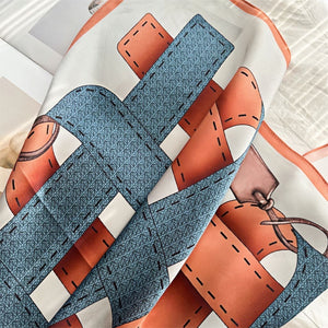 MaraSilk Pure Mulberry Silk Scarf - Square Crepe Satin MS140