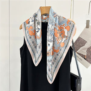 MaraSilk Pure Mulberry Silk Scarf - Square Crepe Satin MS142