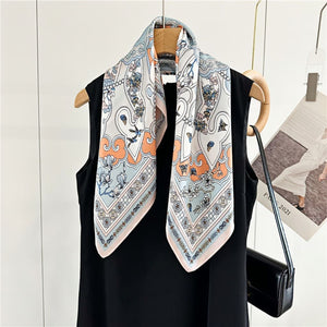 MaraSilk Pure Mulberry Silk Scarf - Square Crepe Satin MS142