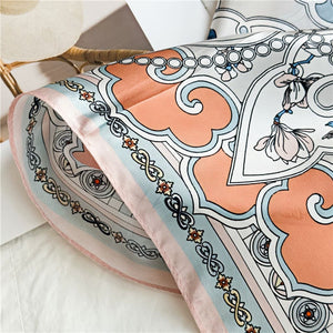 MaraSilk Pure Mulberry Silk Scarf - Square Crepe Satin MS142