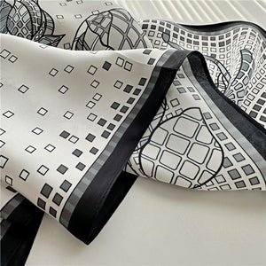 MaraSilk Pure Mulberry Silk Scarf - Square Crepe Satin MS143