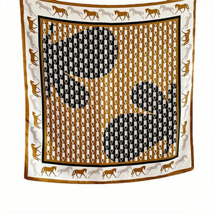 MaraSilk Pure Mulberry Silk Scarf - Square Crepe Satin MS144