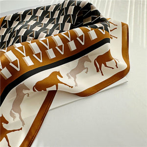 MaraSilk Pure Mulberry Silk Scarf - Square Crepe Satin MS144