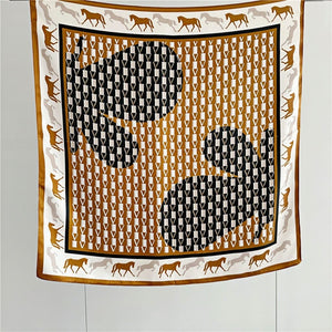 MaraSilk Pure Mulberry Silk Scarf - Square Crepe Satin MS144