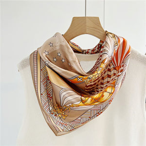 MaraSilk Pure Mulberry Silk Scarf - Square Crepe Satin MS145